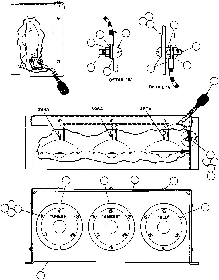 LIGHT ASSM, RED EB2848 KOMATSU