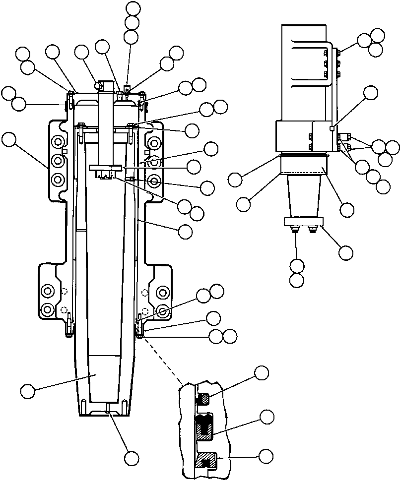 Винт с головкой - 1 1/2" - 6NC X 12 1/2" EB2082 KOMATSU
