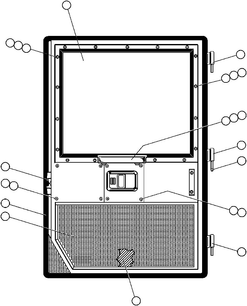 WINDOW, STATIONARY (THERMOPANE) VE1319 KOMATSU