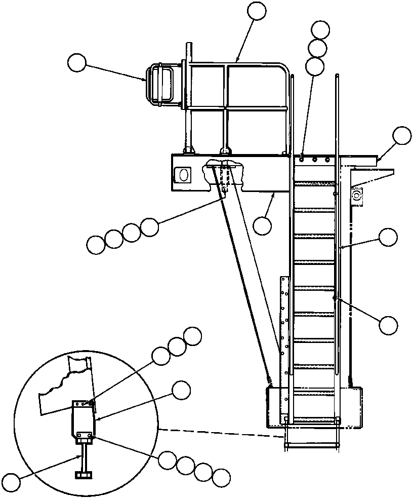 Лестница YA2266 KOMATSU