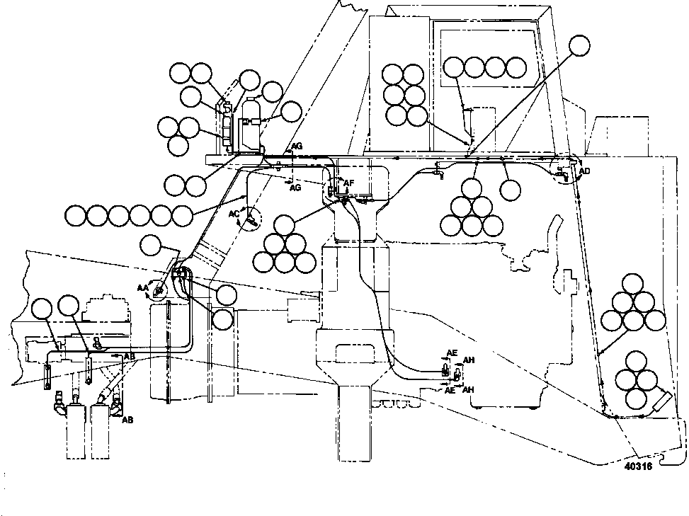 Шланг HA2568 KOMATSU