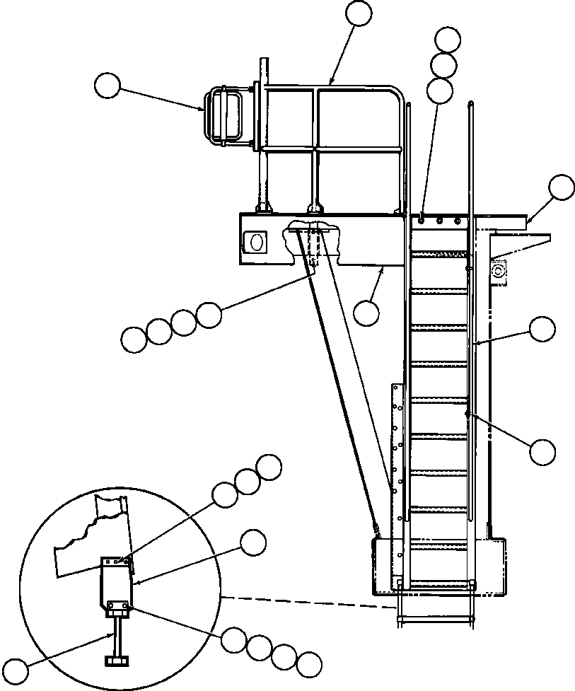 Лестница YA2393 KOMATSU