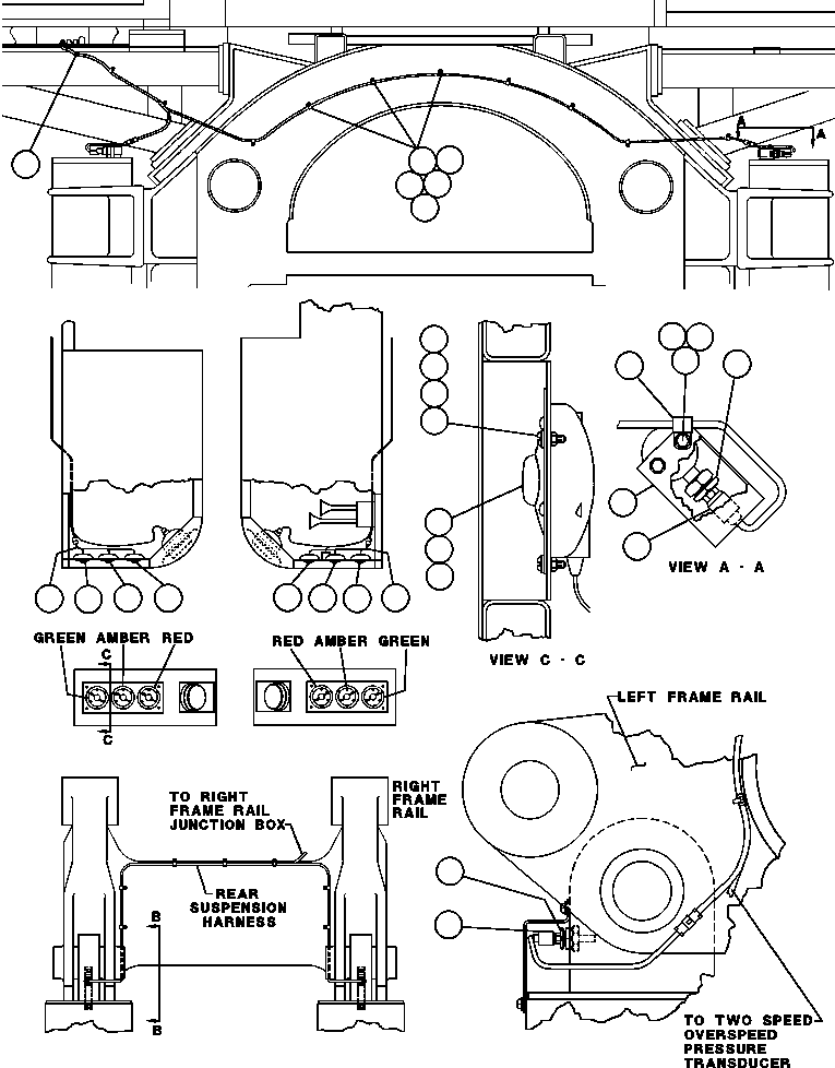 HARNESS, LIGHT EB8239 KOMATSU