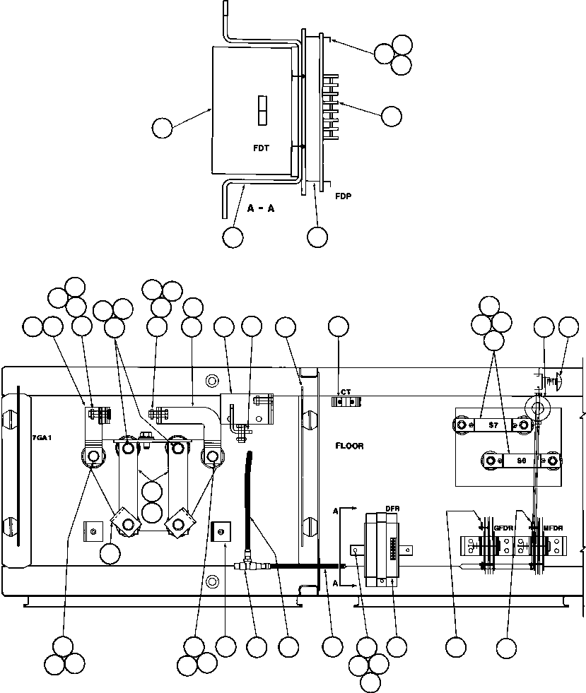 Токопроводящая шина - 7J8-L EC4187 KOMATSU