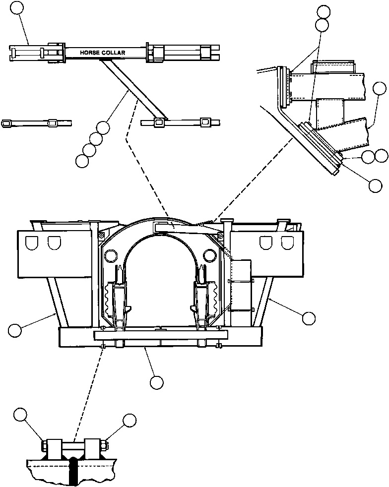 UPRIGHT - R.H. YA2412 KOMATSU