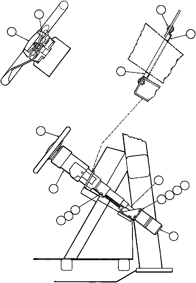 MOUNT, STEERING VALVE SM1018 KOMATSU