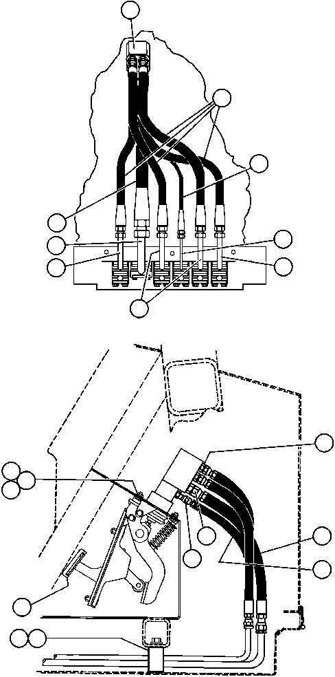 ELECTRONIC TREADLE - RETARDER/BRAKE VALVE (SEE FIG 40517) EC7869 KOMATSU