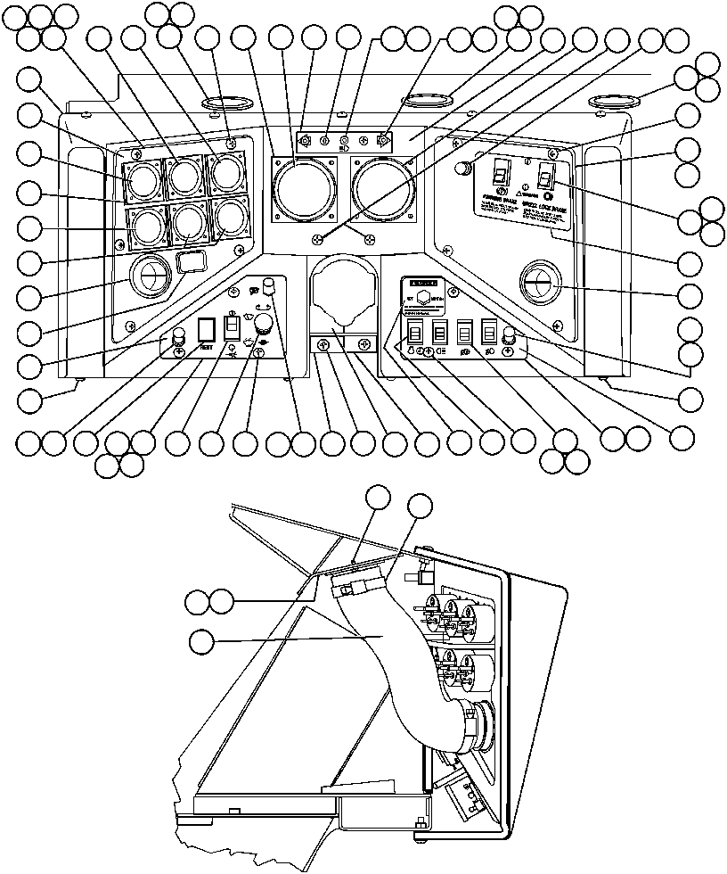 HARNESS - GAUGE PANEL EF6948 KOMATSU