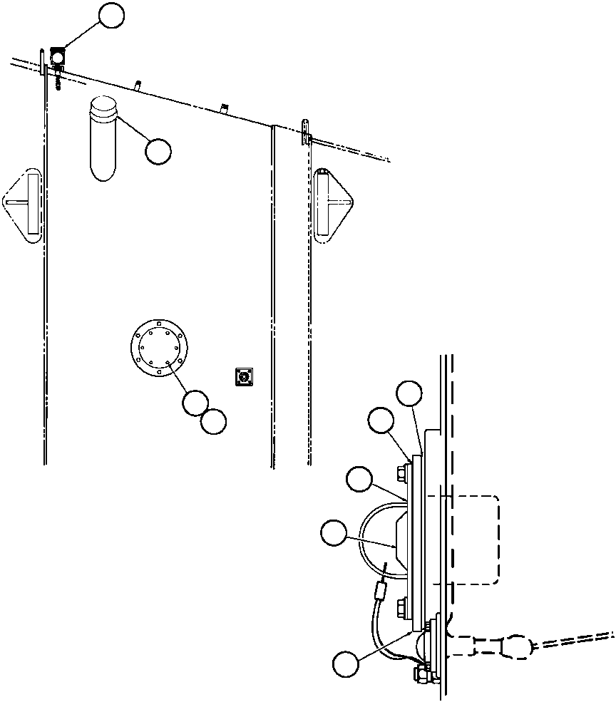 NOTE: (1) INCLUDED IN TX3576 KIT. TX3576 KOMATSU