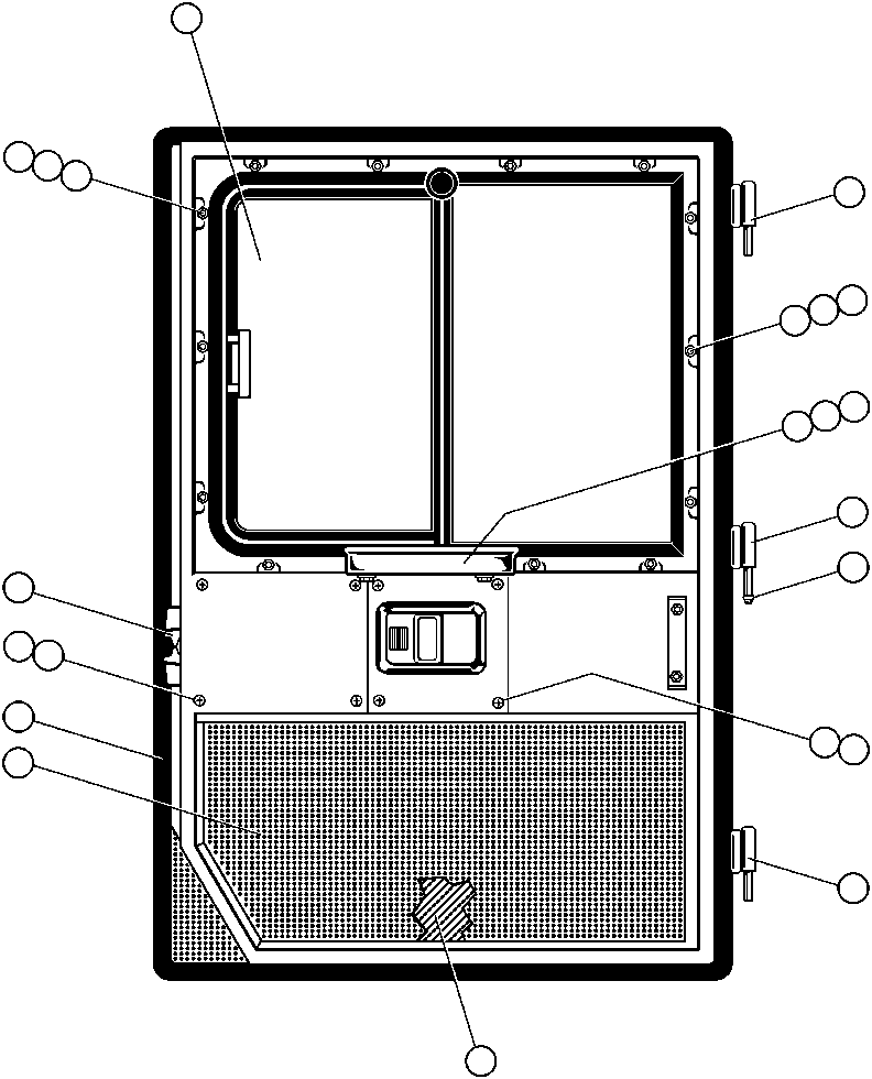 SLIDING WINDOW R.H. (SEE FIG. 30260) VS7558 KOMATSU