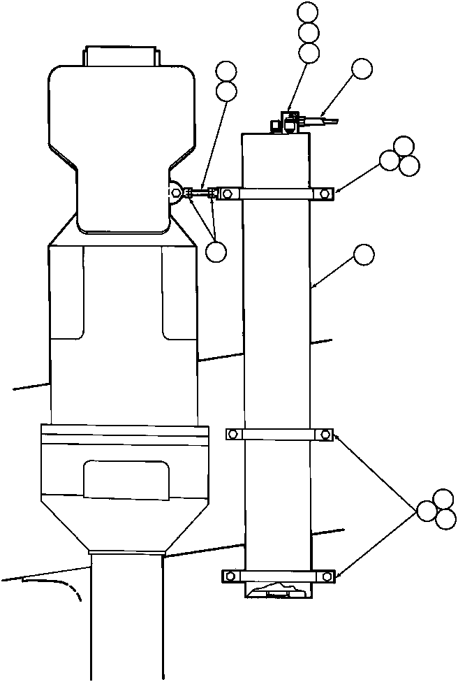 NOTE: (1) INCLUDED IN KIT AK8290 AK8290 KOMATSU