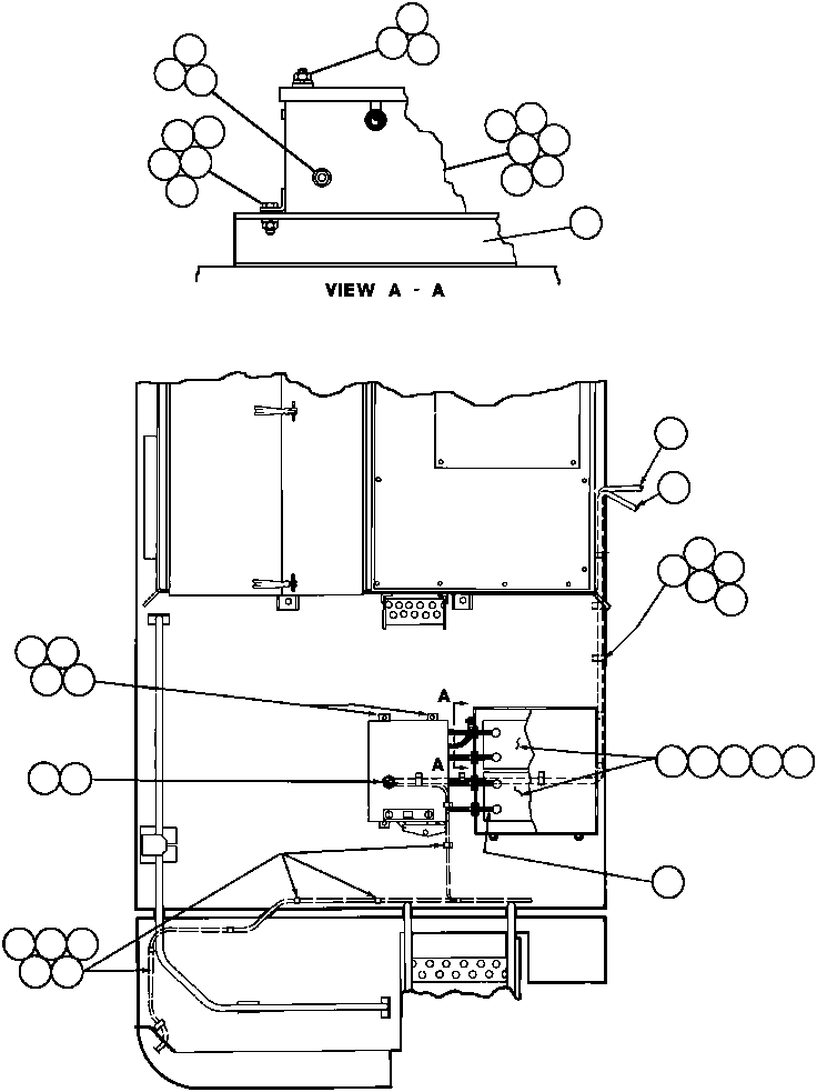 BRACKET, BATTERY HOLD DOWN VM8650 KOMATSU