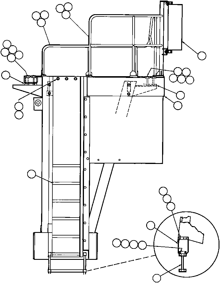 Винт с головкой C1655 KOMATSU
