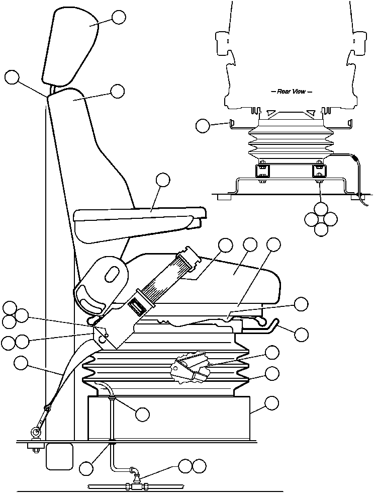 SEATPAN ASSM VE8359 KOMATSU