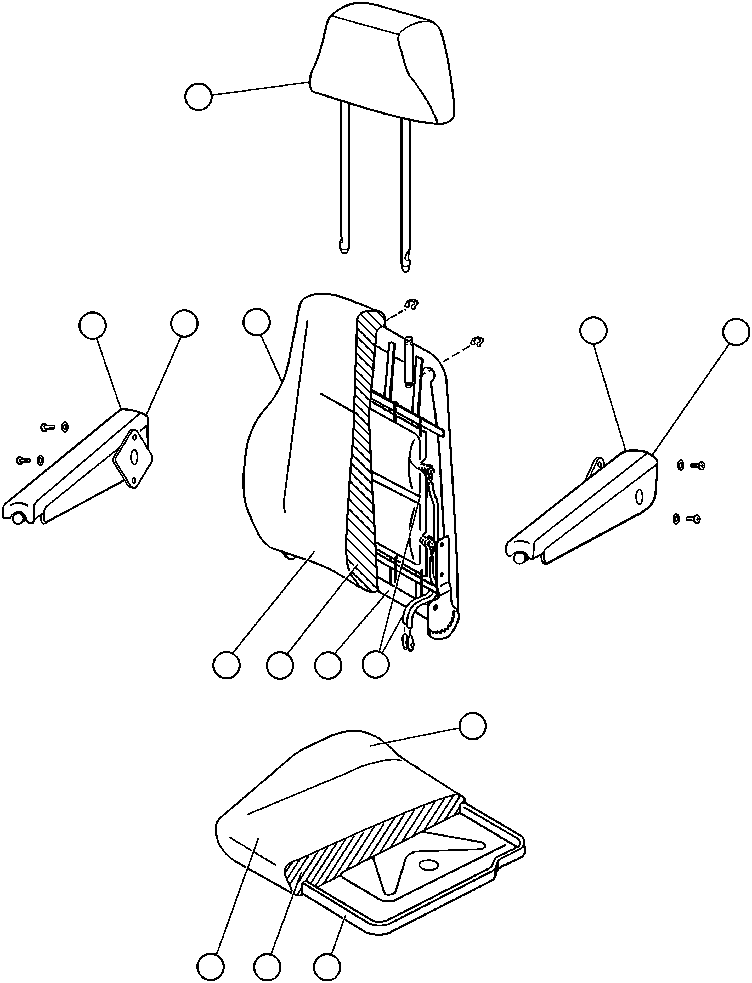 PAN, SEAT LA0336 KOMATSU