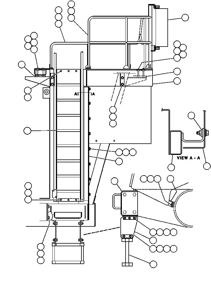 SUPPORT, LADDER EC8681 KOMATSU
