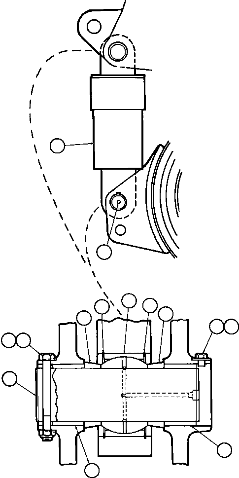 REAR SUSPENSION ASSM (SEE FIG 40122) ED1913 KOMATSU