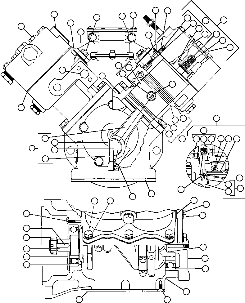 винт с головкой - 5/16" - 18NC X 7/8" E4538 KOMATSU