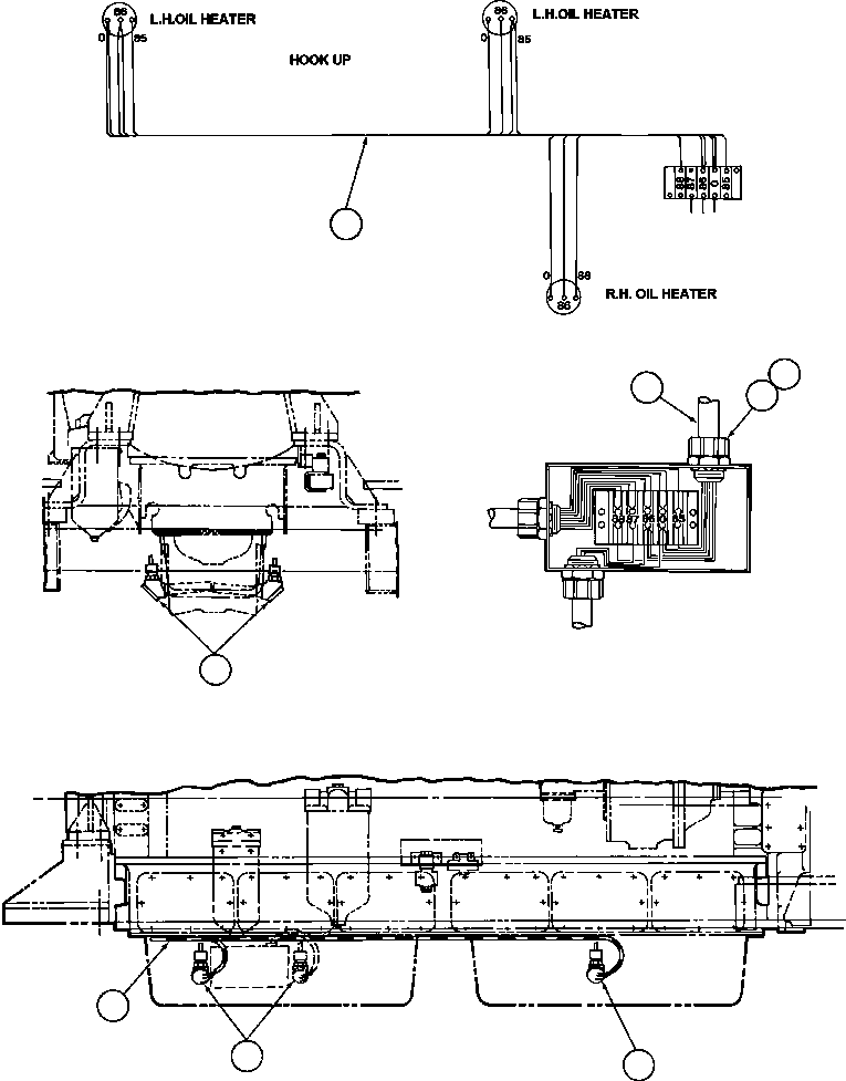 HARNESS, OIL HEATER TZ2169 KOMATSU