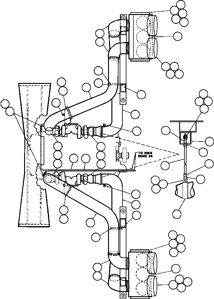 HOSE, L.H. HA3483 KOMATSU