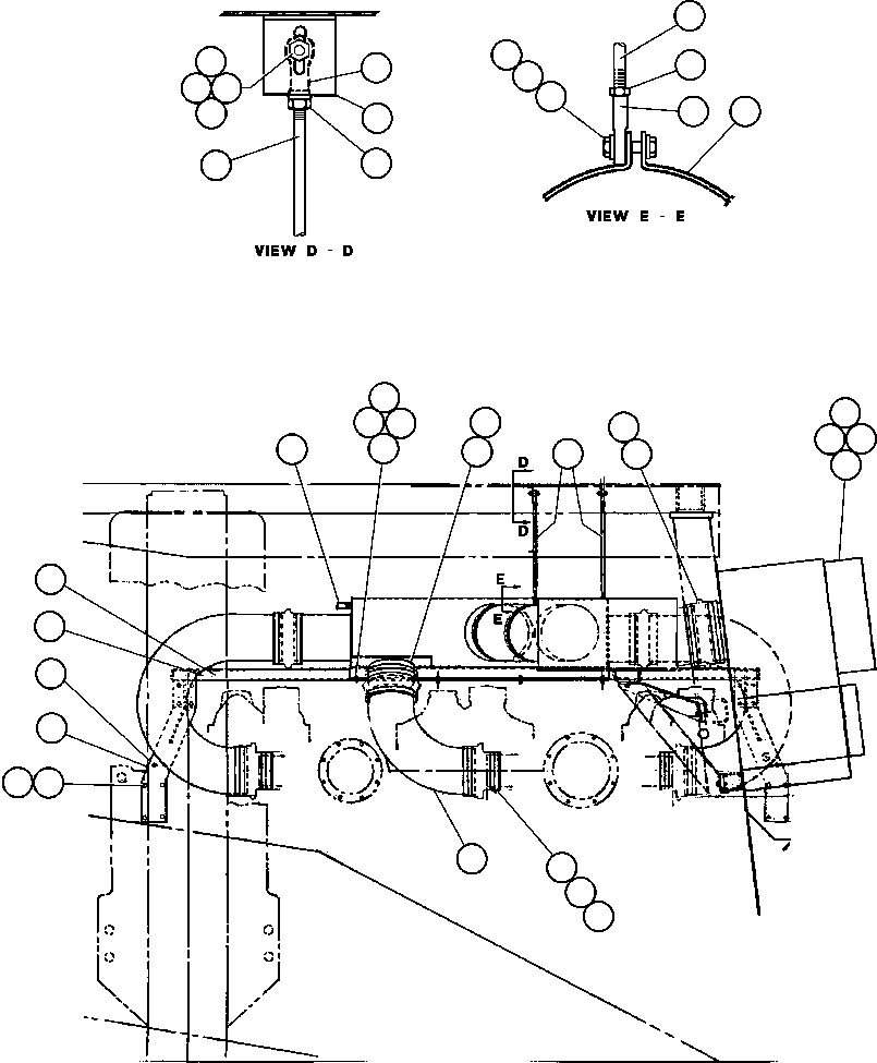 SUPPORT - L.H. EC9065 KOMATSU