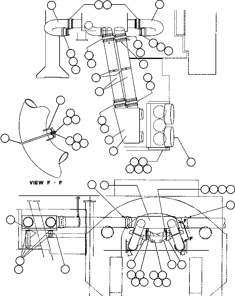 BOX, AIR JUNCTION YA2884 KOMATSU