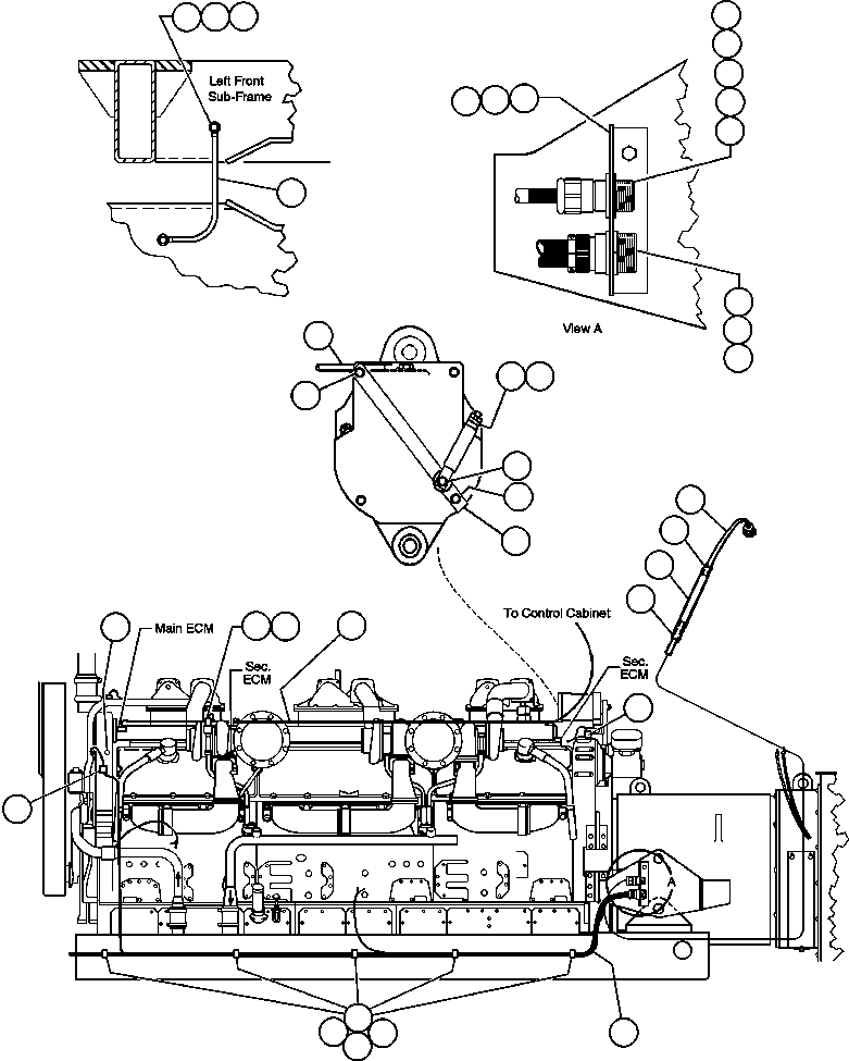 HARNESS, PRESSURE SW/CLUTCH EF4776 KOMATSU