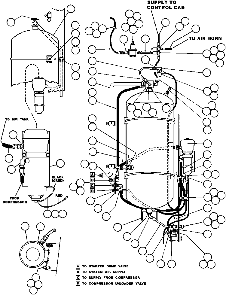 Гайка - 1/4" - 20NC C580 KOMATSU