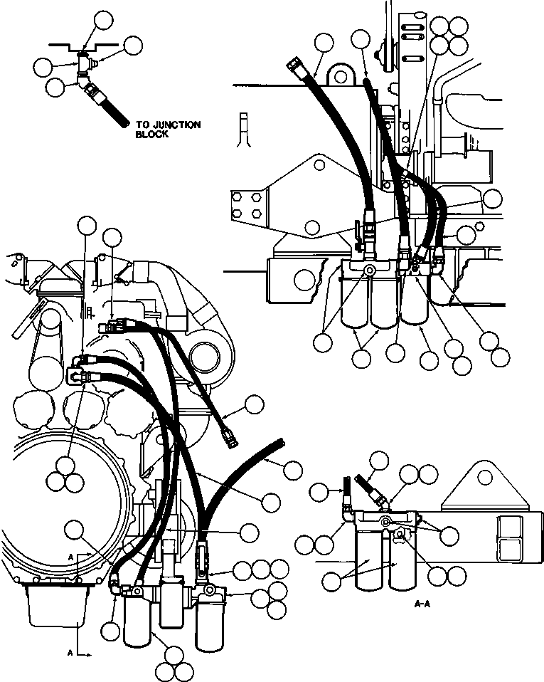 HOSE - RETURN FUEL HA0445 KOMATSU