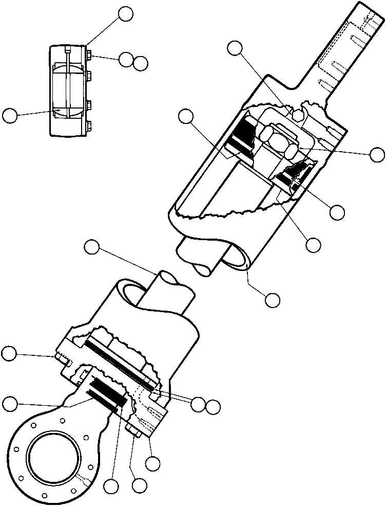 NOTE: (1) INCLUDED IN SEAL KIT AK3533. AK3533 KOMATSU