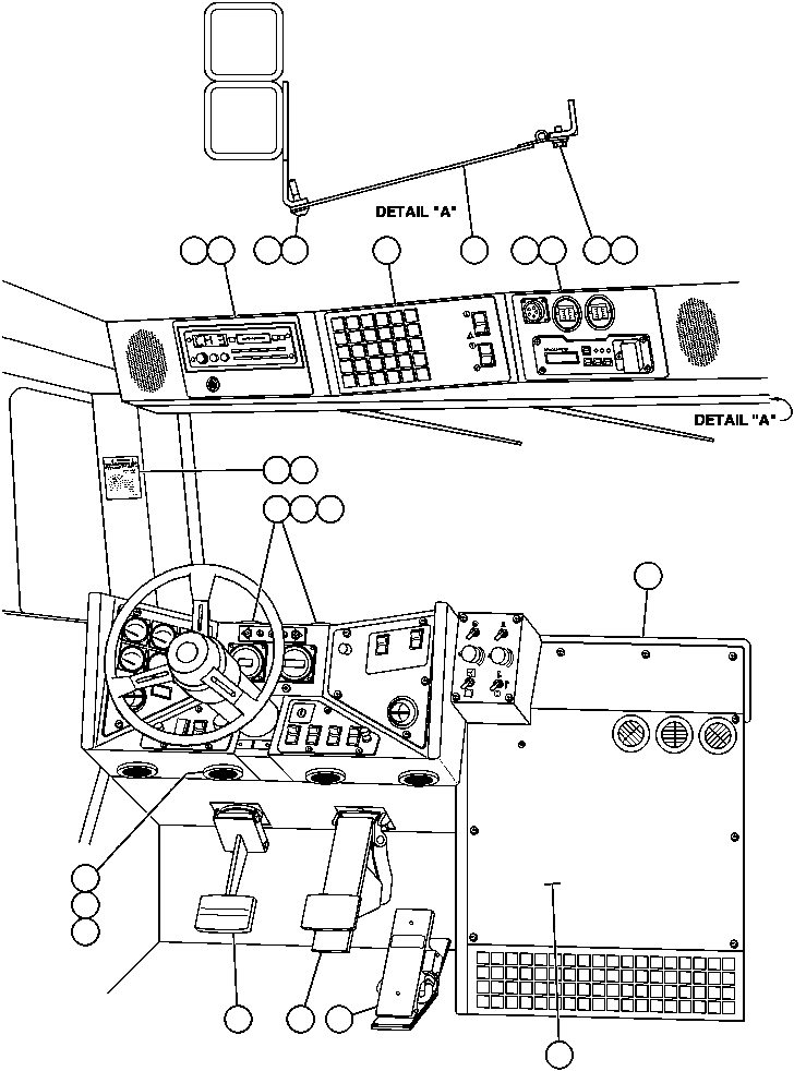 WARNING LIGHTS MODULE (SEE FIG 41282) EG4510 KOMATSU