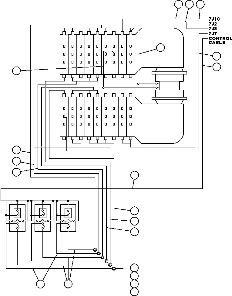 Кабель - 7J17 (RP4 TO BLOWN GRID) CH2023 KOMATSU