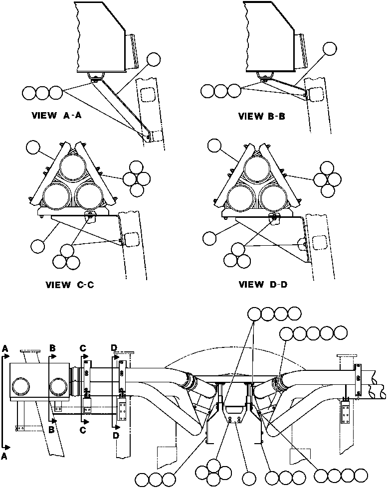 SUPPORT STRUCTURE, TUBE ED4208 KOMATSU
