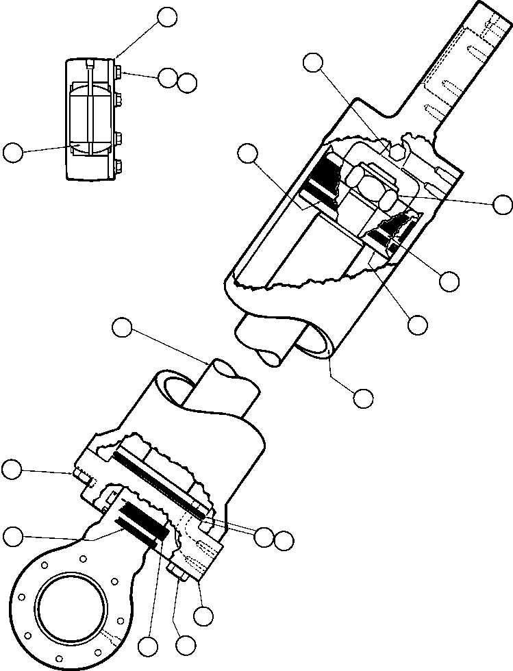 (2) INCLUDED IN AK3716 REBUILD KIT. AK3716 KOMATSU