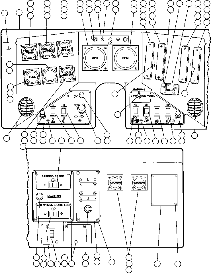 Панель приборов YA2986 KOMATSU