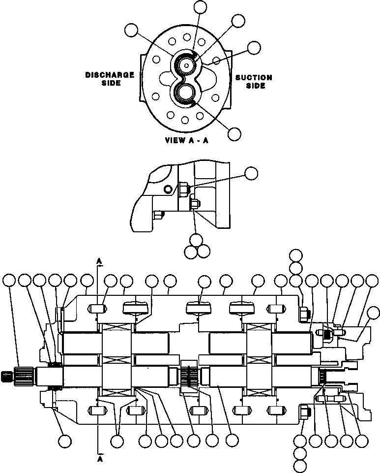 (2) INCLUDED IN BF0033 SOFT GOODS SERVICE KIT. BF0033 KOMATSU