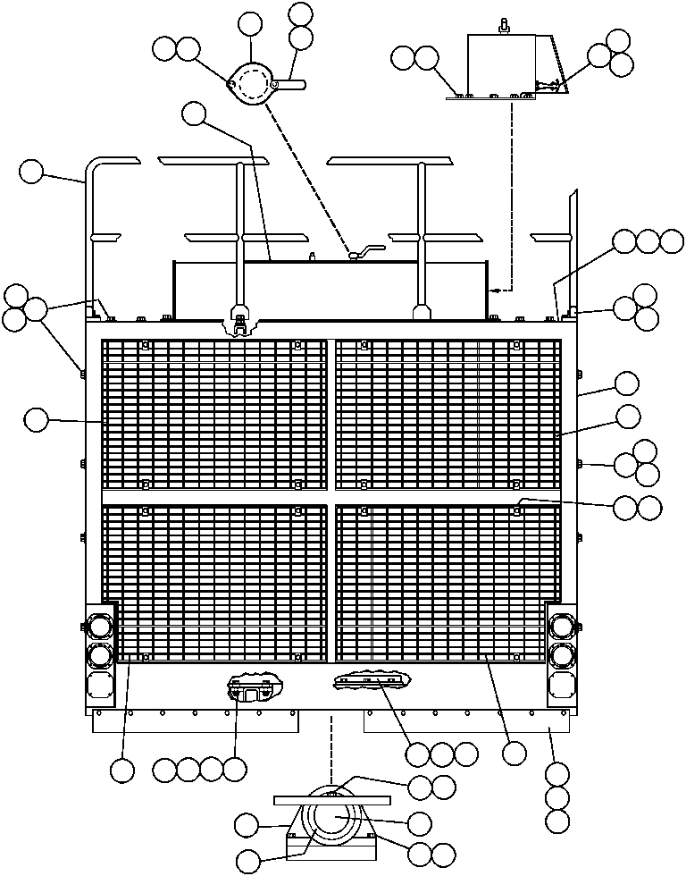 GRILLE FRAME EF1649 KOMATSU