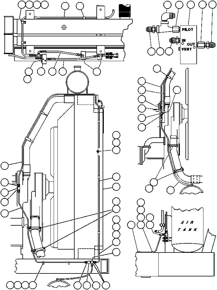 Шланг HA1124 KOMATSU