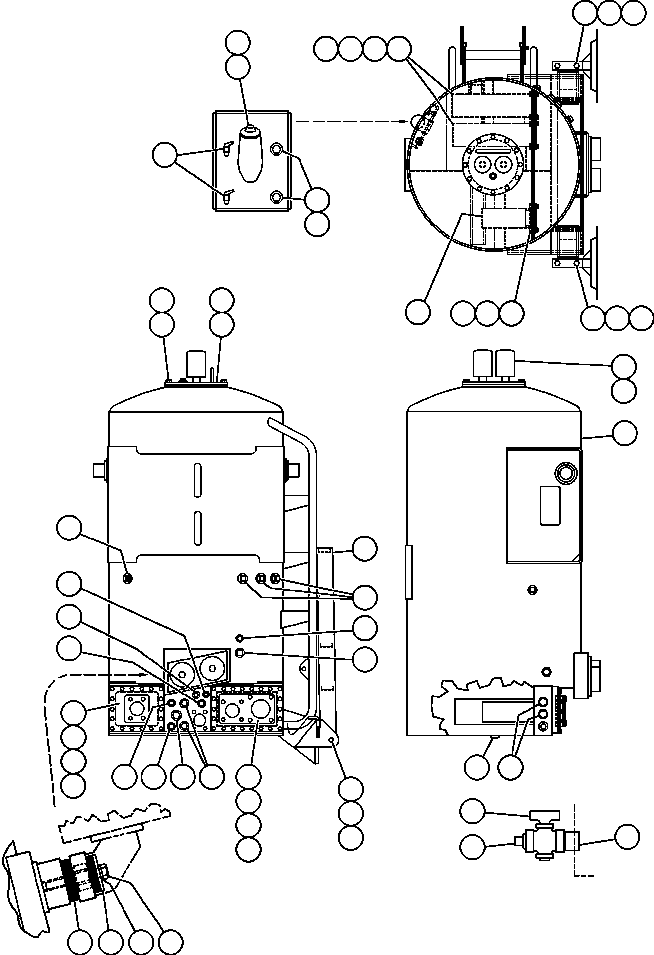 TANK, HYD ED4491 KOMATSU