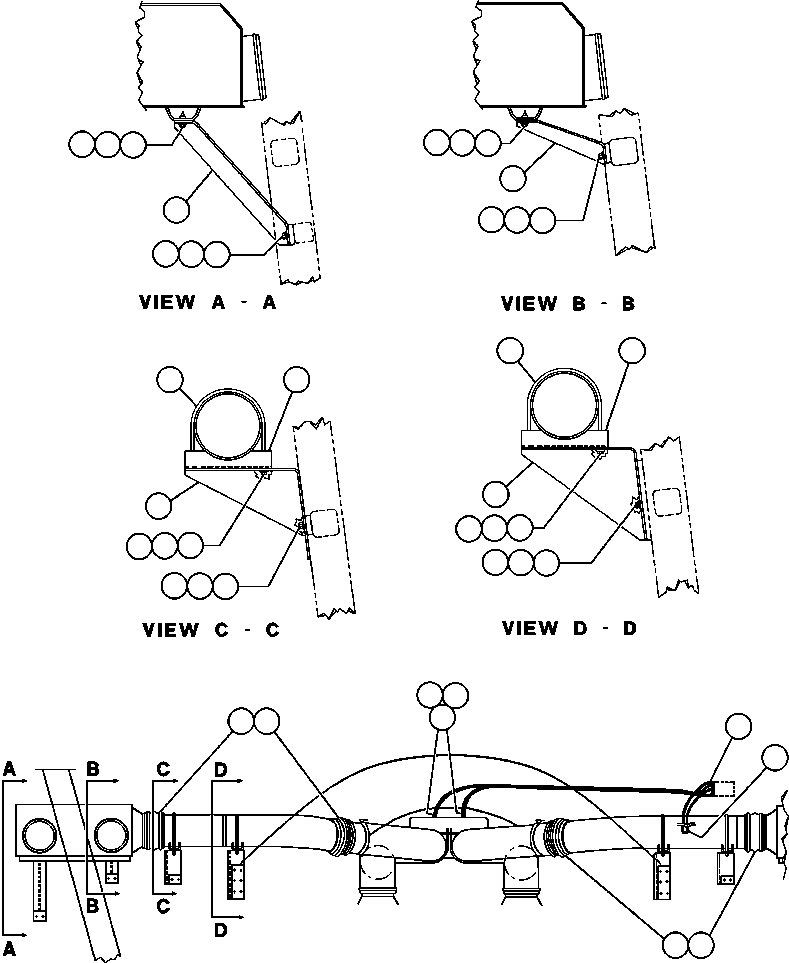 TUBE, SUPPORT ED7289 KOMATSU