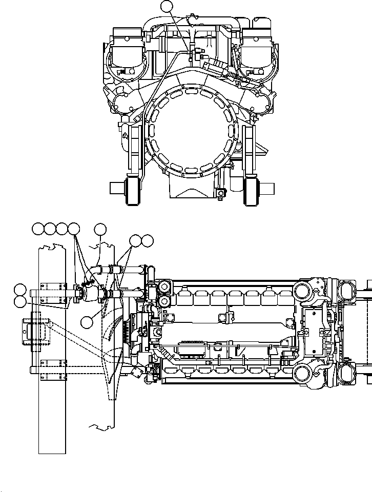 Трубка ED6845 KOMATSU
