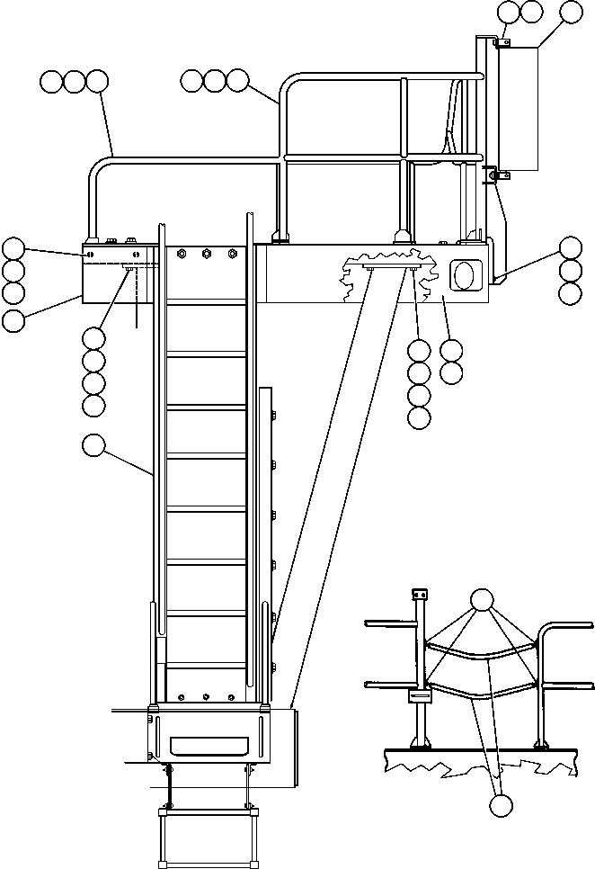 DECK, L.H. ED7701 KOMATSU