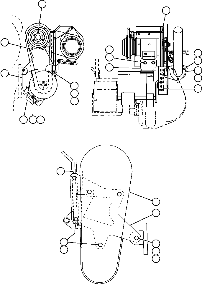 ALTERNATOR, BATTERY CHARGING (SEE INDEX) EF2654 KOMATSU