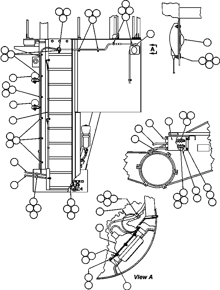 HARNESS - LEFT FRAME RAIL EG3462 KOMATSU