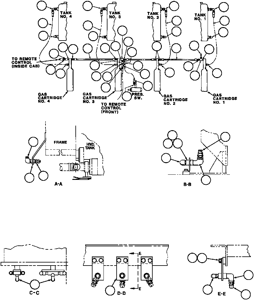 Угловой фитинг - 90 DEG WB0253 KOMATSU