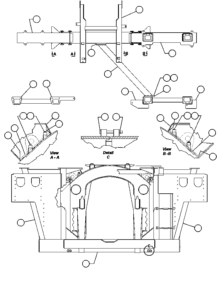UPRIGHT - L.H. YA3135 KOMATSU