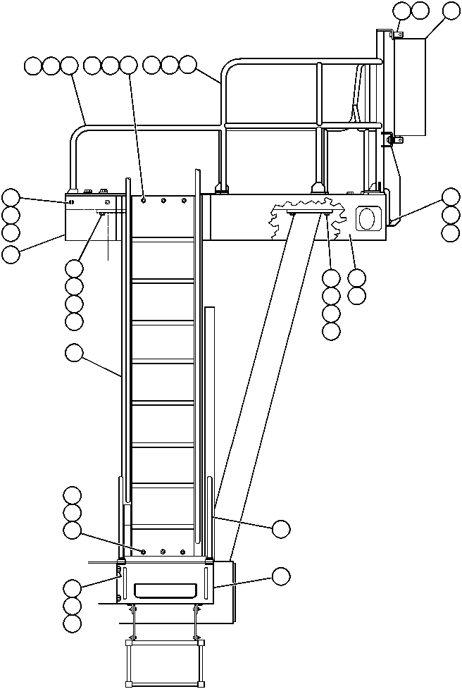 HANDRAIL (FRONT) ED9310 KOMATSU
