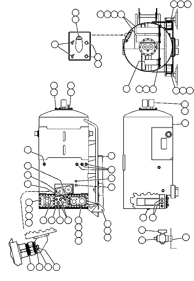 TANK, HYD ED8280 KOMATSU