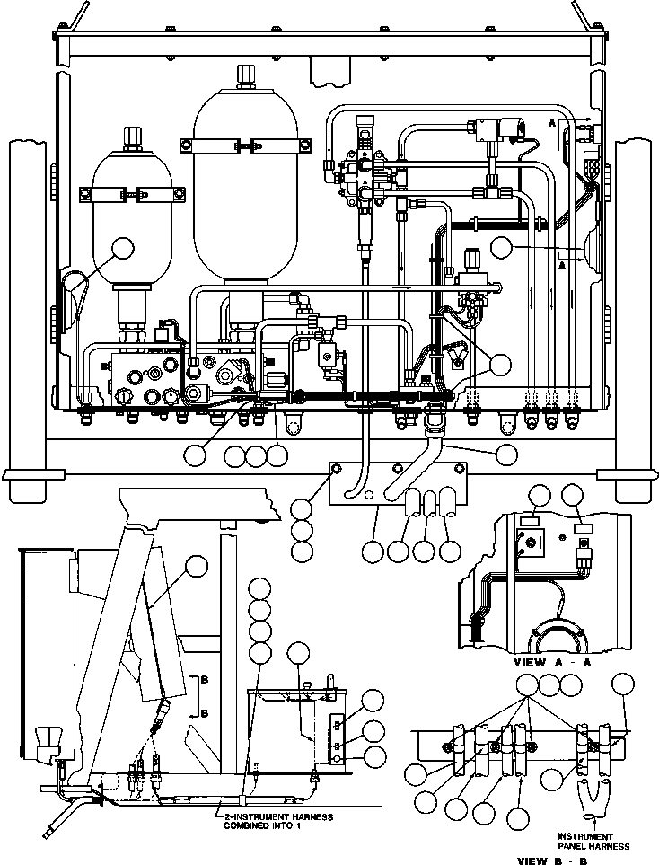 HARNESS - TO REAR OF CONTROL CABINET EF6940 KOMATSU