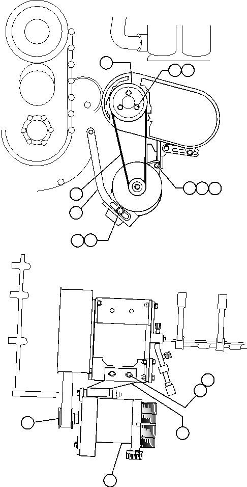 BRACKET, TENSIONER EF3529 KOMATSU